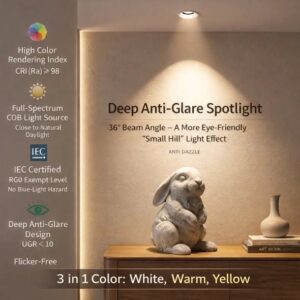 Deep Anti-Glare COB Downlight 10W